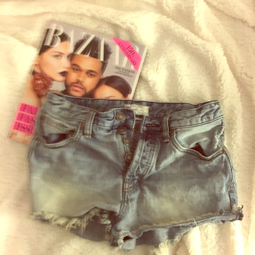 FREE PEOPLE DENIM SHORTS
