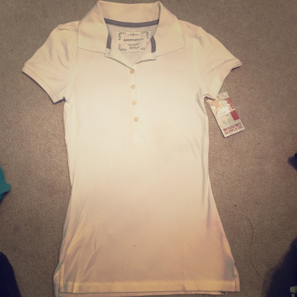 New* White Mossimo Supply Co Polo