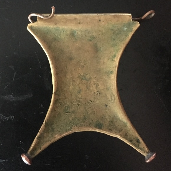 Vintage 1930s Tuareg Silver Brass Tcherot Amulet - Picture 5 of 5