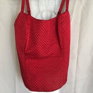 Cacique/Lane Bryant red corset tank top