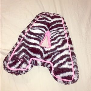 Zybra print stuffed A.