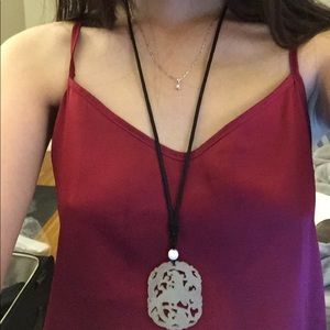 Jade Phoenix Pendant Necklace