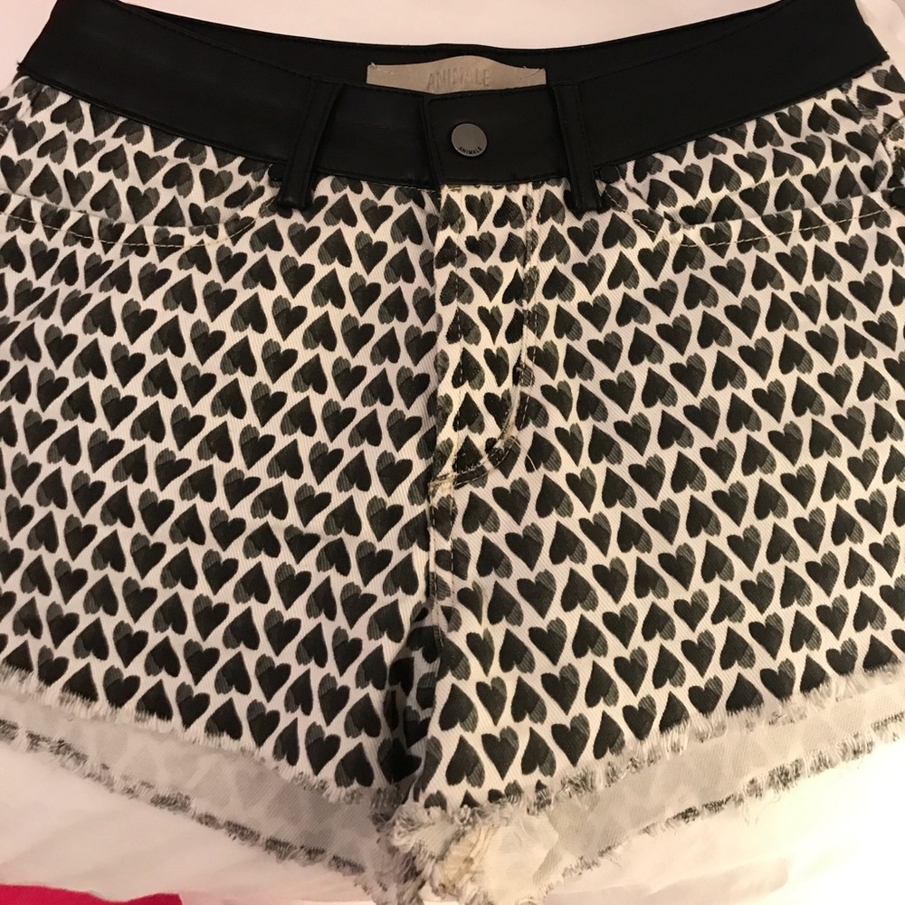 Cute shorts with heart shape