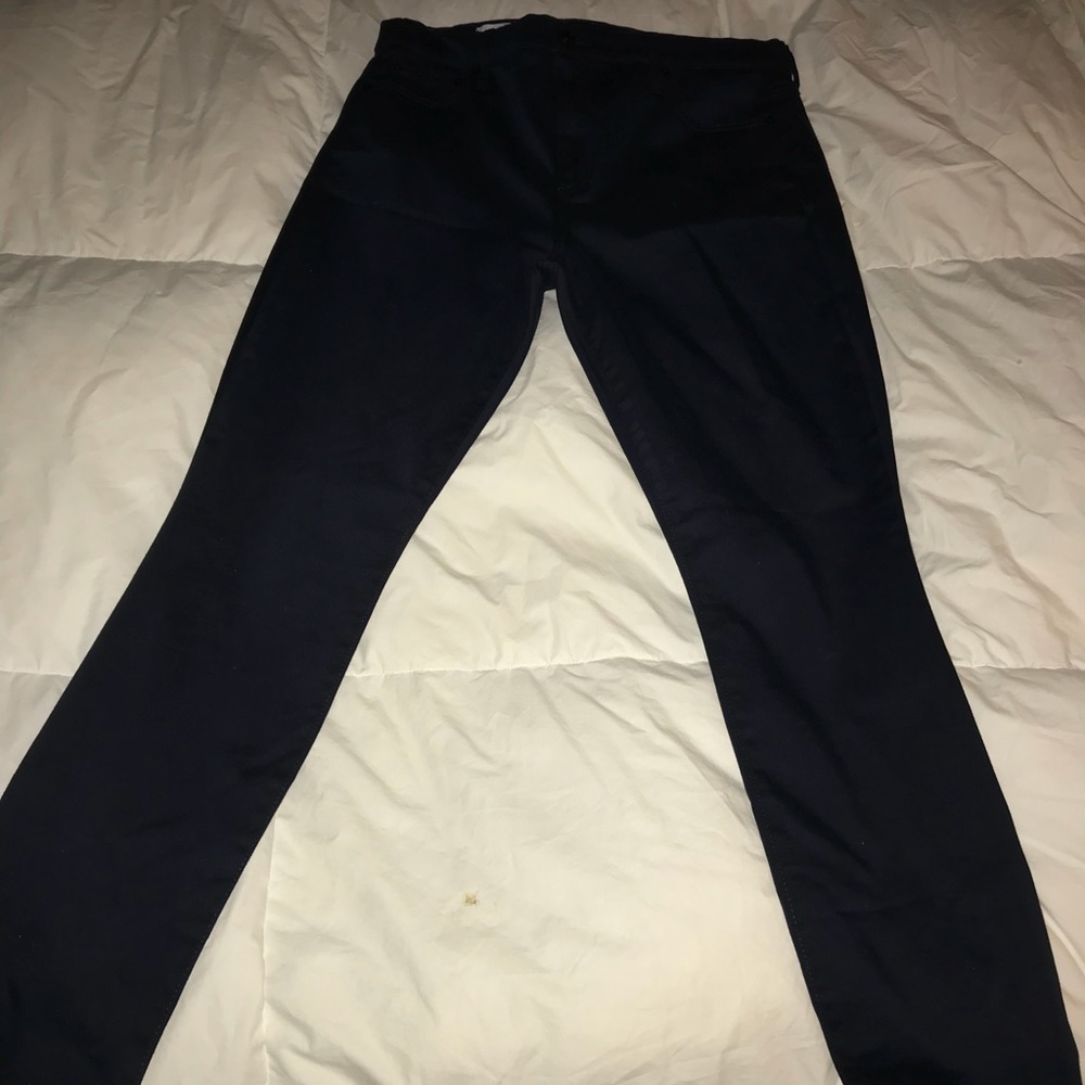 True skinny high rise pants