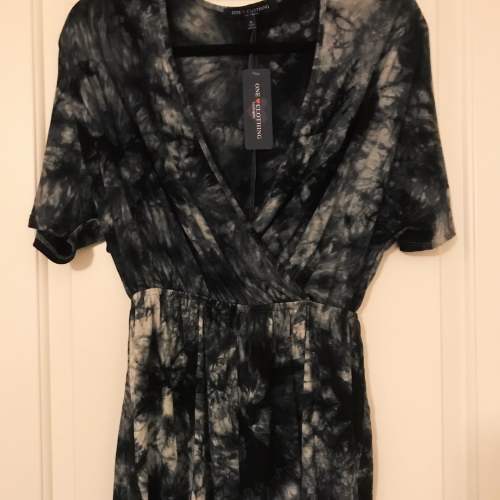 Acid wash Romper