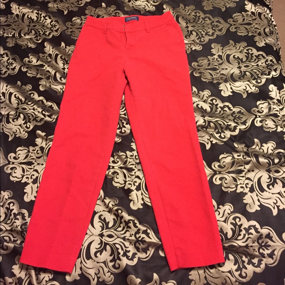 Red dress pants