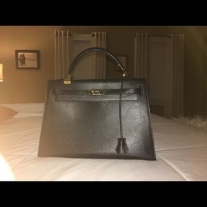 Vintage and authentic Hermes Kelly bag 32 Cm