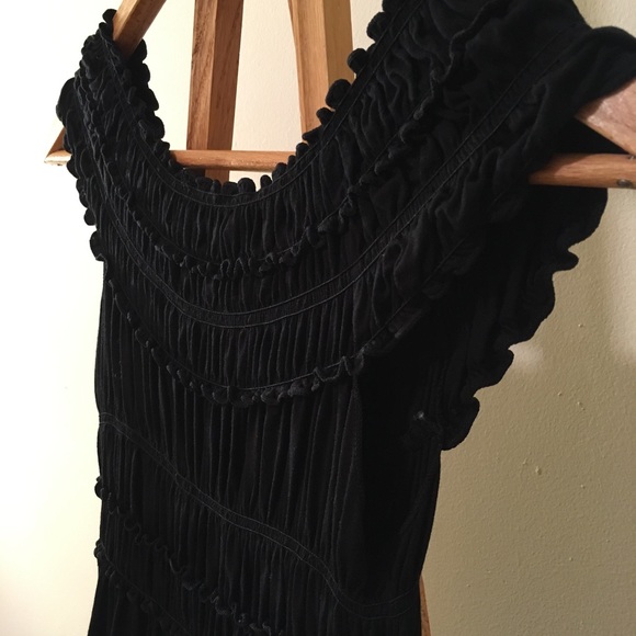 Max Studio Black Ruffled Dress - Picture 5 of 5