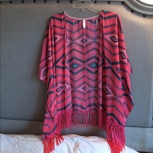 Pink Aztec Fringe Komono