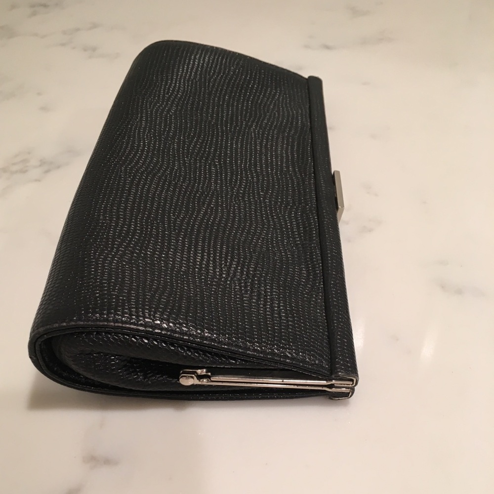 Banana Republic Black Leather Clutch