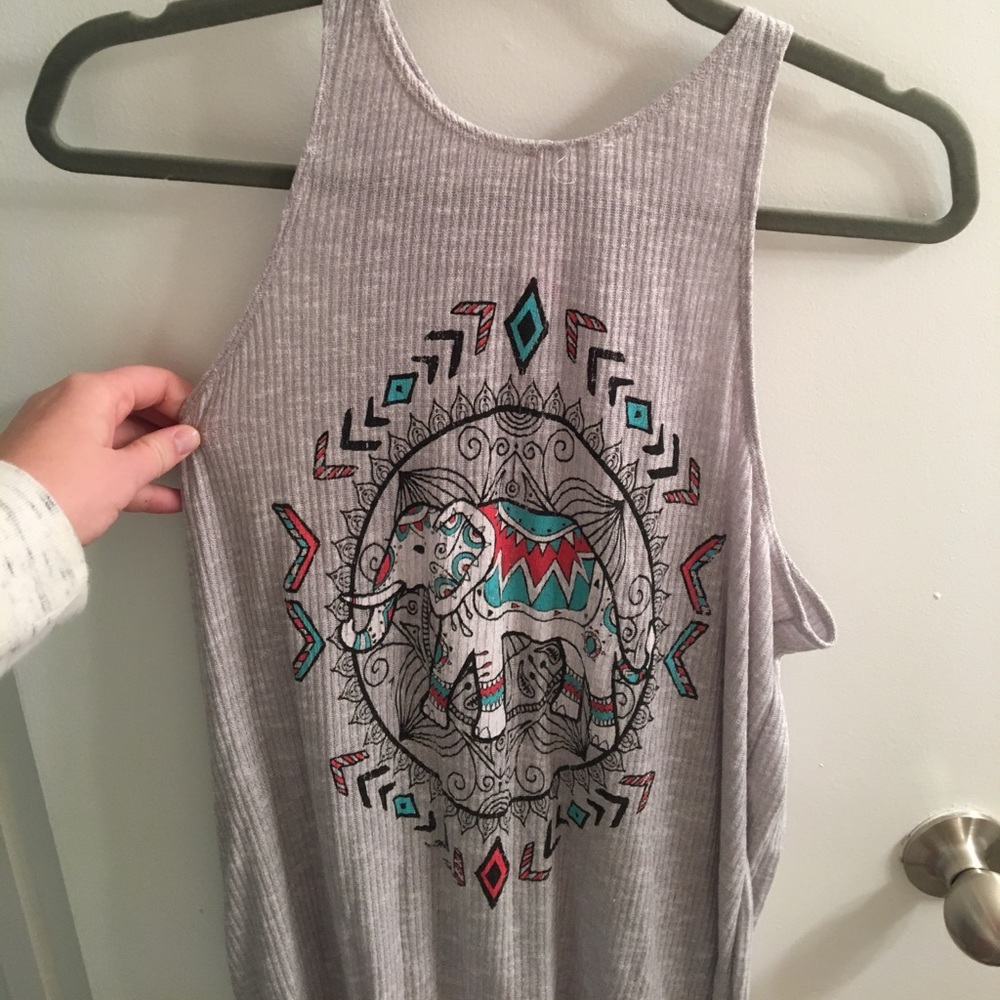 Elephant high neck tank top