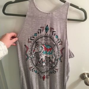 Elephant high neck tank top