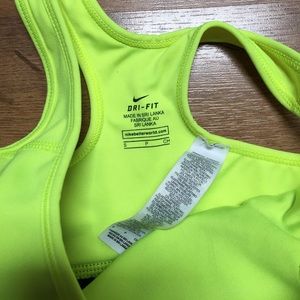 Nike Intimates & Sleepwear - Nike Pro dri-fit w padding, neon&black bra sz S Nike Intimates & Sleepwear - Nike Pro dri-fit w padding, neon&black bra sz S