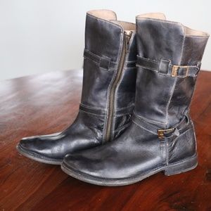 Bed Stu Black Motorcycle Boots