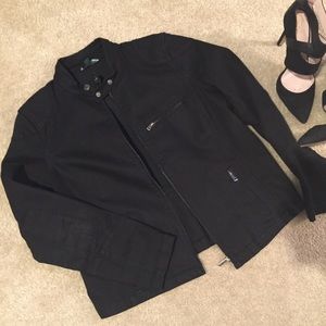 RL black moto jacket XL