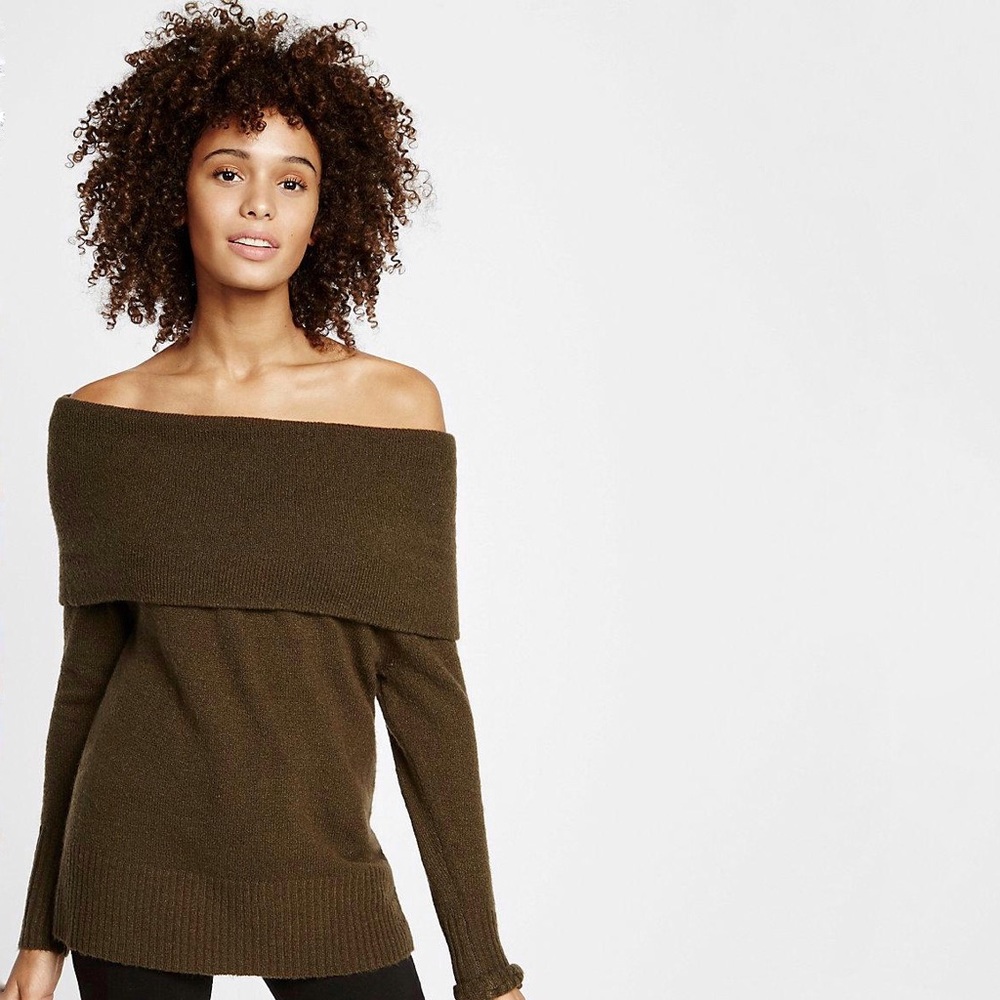Crazy-soft off-the-shoulder sweater from Express