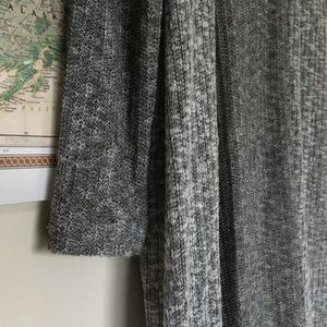 Grey Anthropologie Long Knit Sweater