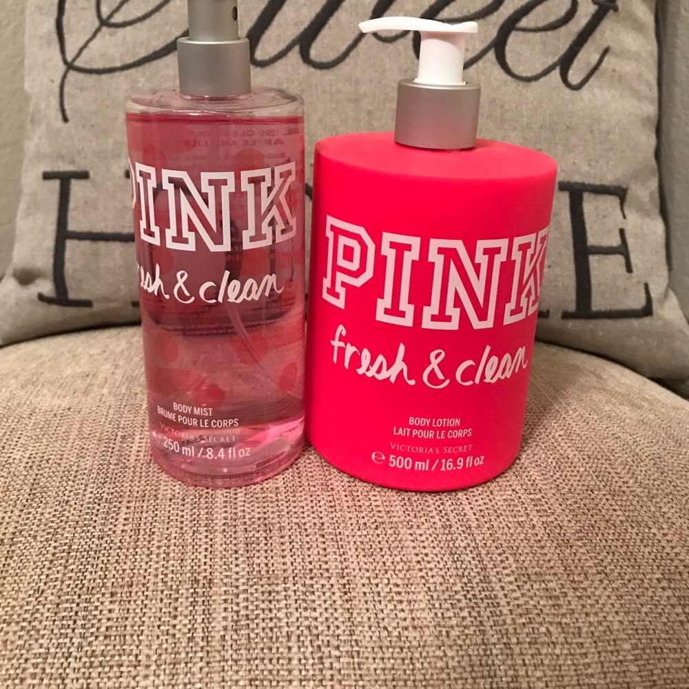 Victoria's Secret Pink Fresh and Clean set