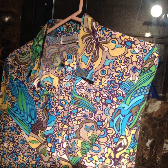 Vintage 100% Silk Blouse - Picture 2 of 5