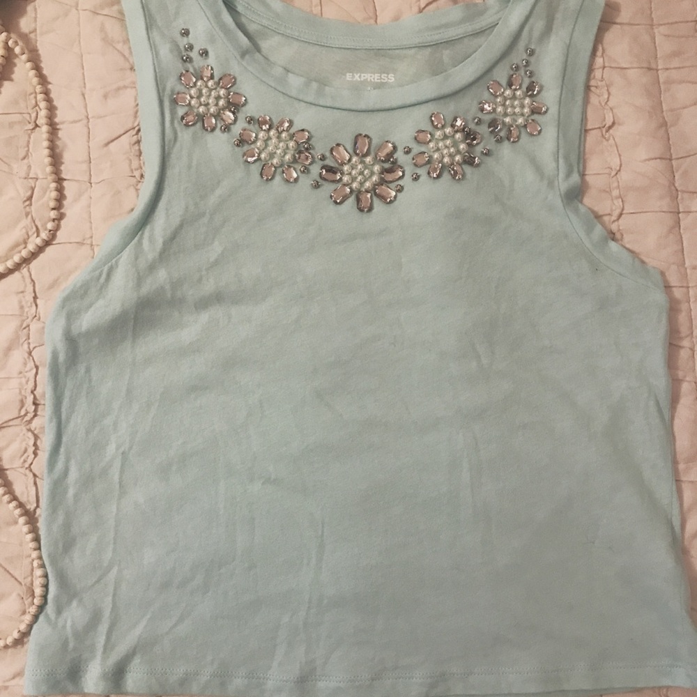 Pearl and gem Express crop top