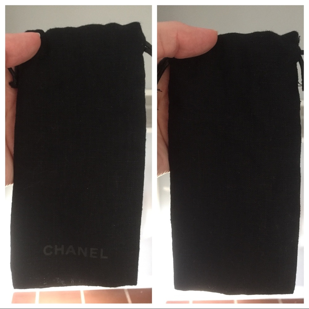 Authentic Chanel Sunglasses Drawstring Cloth Bag