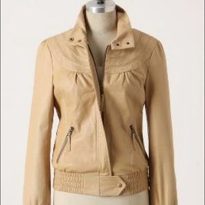 PRICE DROP Anthropologie Cafe Racer Leather Jacket