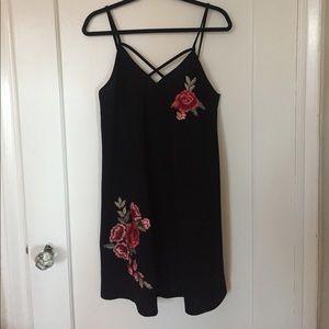 Women's Floral Embroidered A-Line Dress