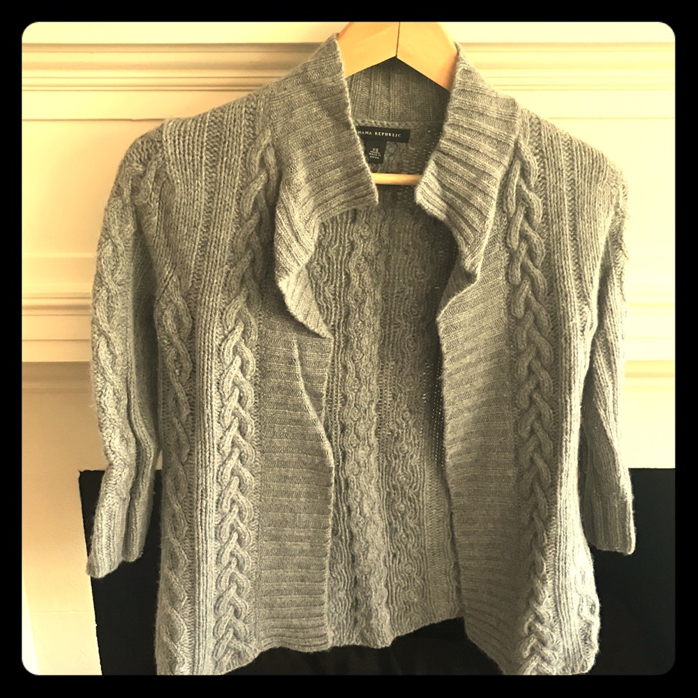 Banana Republic Wool/Cashmere Grey Sweater XS