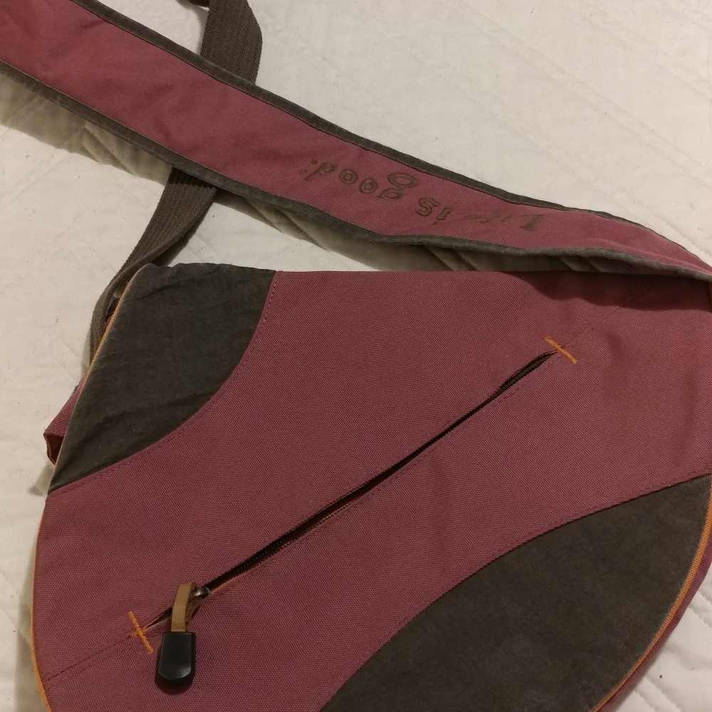 Life is good cross body " Jake" bag