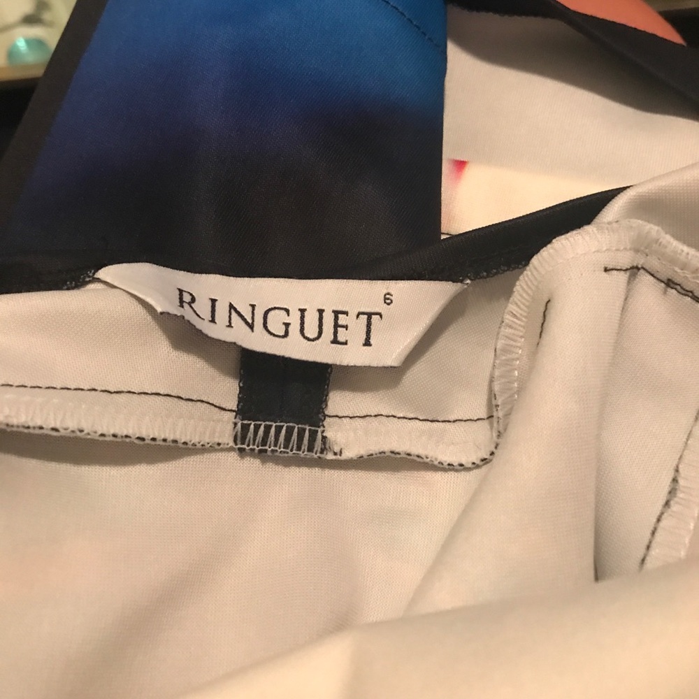 NWOT Patterned Ringuet top dress - Picture 4 of 4