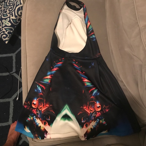 NWOT Patterned Ringuet top dress - Picture 3 of 4