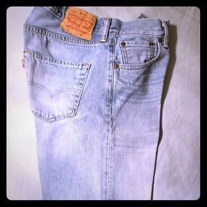 Levi button fly shorts