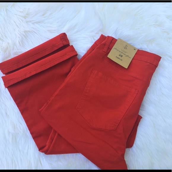 Red Flared Jeans - Picture 1 of 3