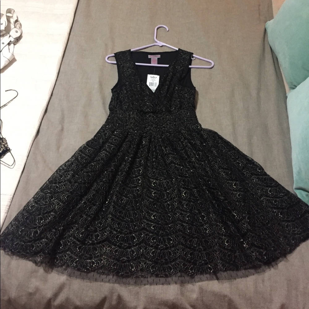 Sparkly, black dress