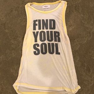 Soul Cycle Tank in Yellow