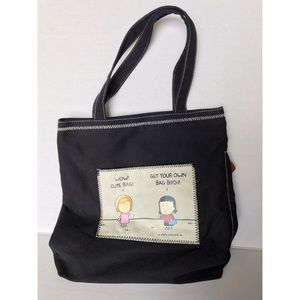 Angry Little Girls bag by Lela Lee