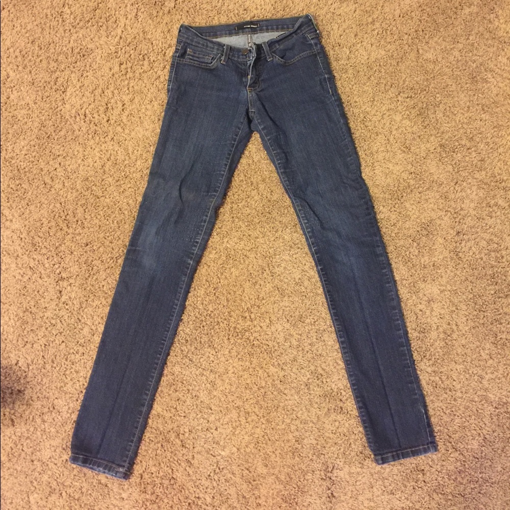 Flying money skinny jeans