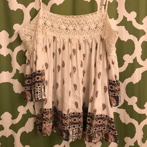 LA Hearts off the shoulder shirt