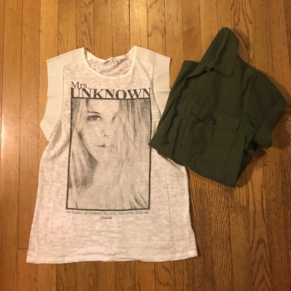 Zara graphic tank