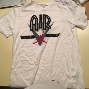 White air Jordan shirt