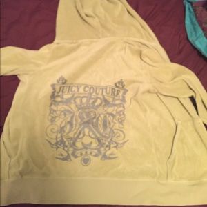 Juicy Couture green velour hoodie