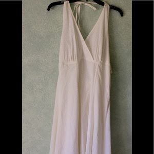 Liz Claiborne white halter dress