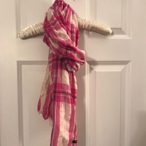 J Crew Plaid Wool Blend Scarf