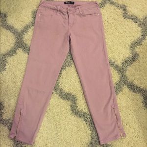 Justblack lavender cropped denim