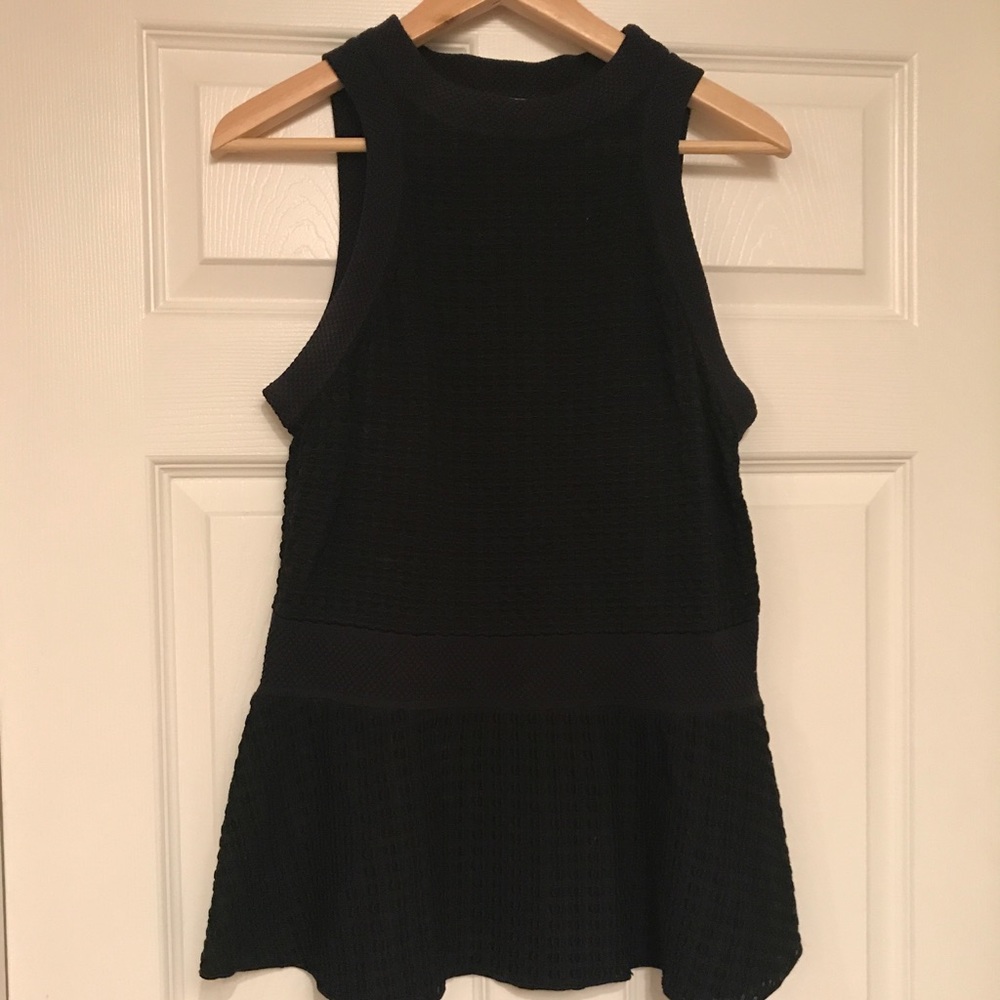 Black knit sleeveless Missoni top. Italian size 48