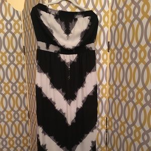 Mossimo strapless b&w dress