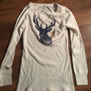 NWT Old Navy l/s deer thermal