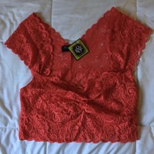 Coral Lace Bralette