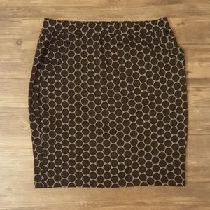 ELLE Black Polka dot skirt sz L