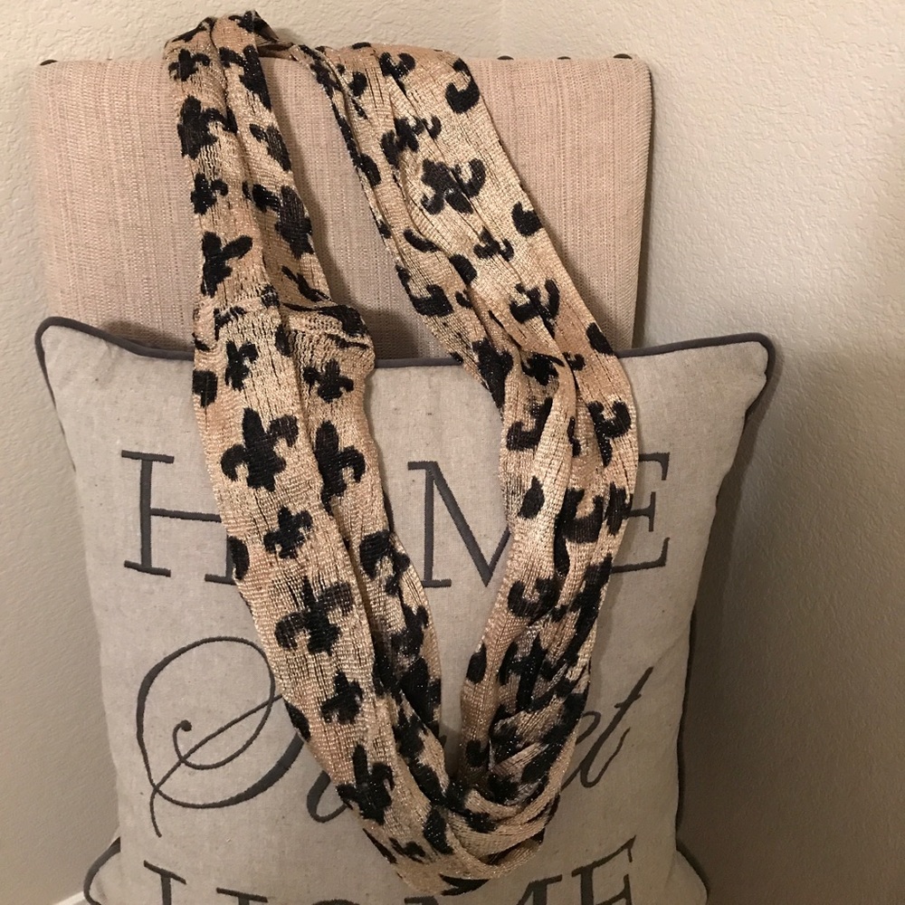 Fleur De Lis Infinity Scarf